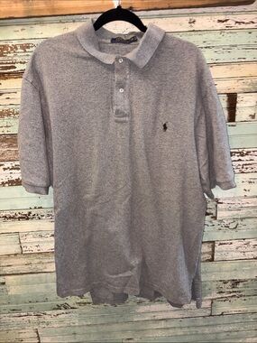 Polo by Ralph Lauren Heather Gray Short Sleeve Polo